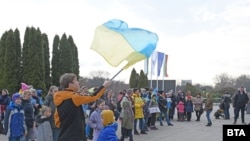 Портовый город Варна. Антироссийский протест в поддержку Украины