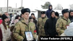 Похороны погибшего в Украине российского военнослужащего 