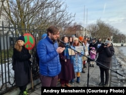 Митинг в поддержку Алексея Навального и других политических заключённых в Рейкьявике. 21 января 2023 года