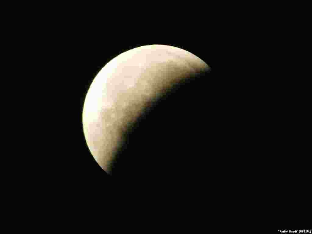 Lunar eclipse in Tajikistan, Kulob region