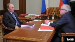 Россия. Владимир Путин и Владимир Лукин. Резиденция "Бочаров ручей", 28.03.2013 