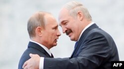 Владимир Путин и Александр Лукашенко