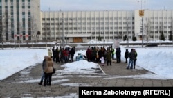 Бессрочная акция в Архангельске на площади Ленина