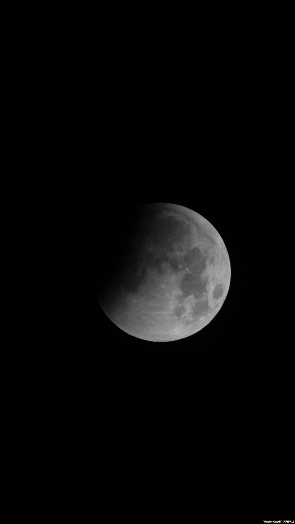 Lunar eclipse in Tajikistan 