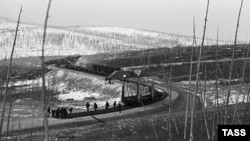 Строительство БАМ. Архивное фото