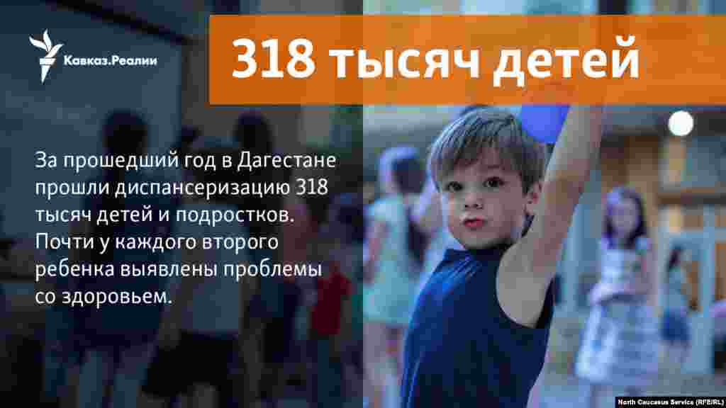 18.01.2018 //&nbsp;За прошедший год в Дагестане прошли диспансеризацию 318 тысяч детей и подростков. Почти у каждого второго ребенка выявлены проблемы со здоровьем.