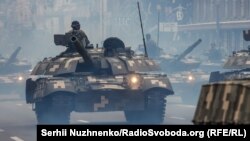 Репетиция военного парада. Киев, Украина, 18 августа 2021 года