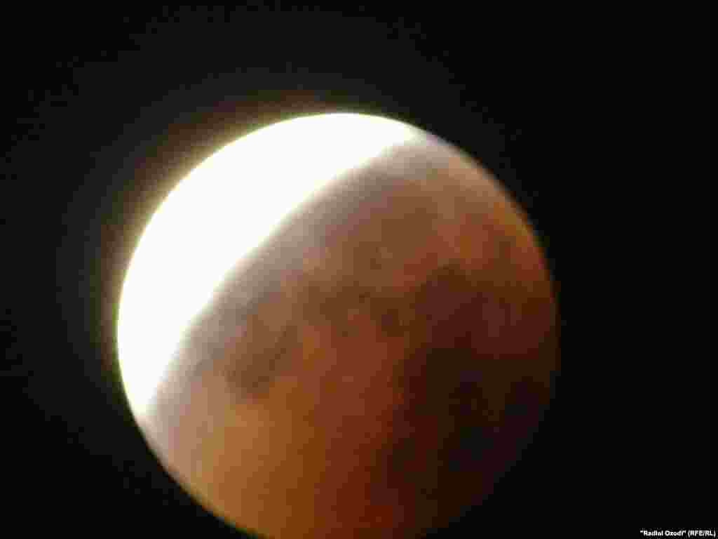 Lunar eclipse in Tajikistan, Kulob region