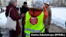 Участники протеста в Архангельске 